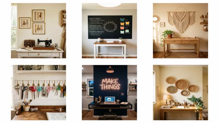 29 Craft Room Wall Decor Ideas For A Bright, Inspiring Studio