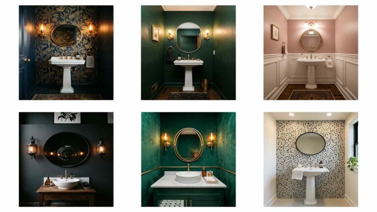 32 Powder Room Wall Decor Ideas That Make A Big Statement