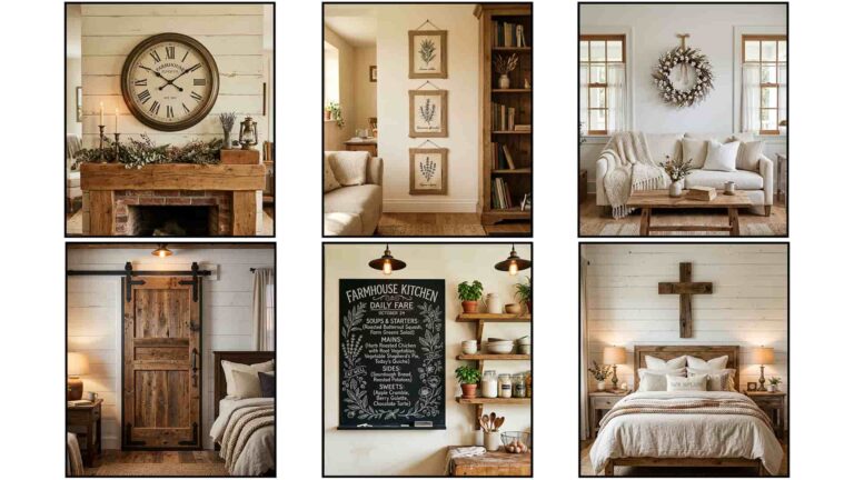 34 Farmhouse Wall Decor Ideas For Rustic Homes
