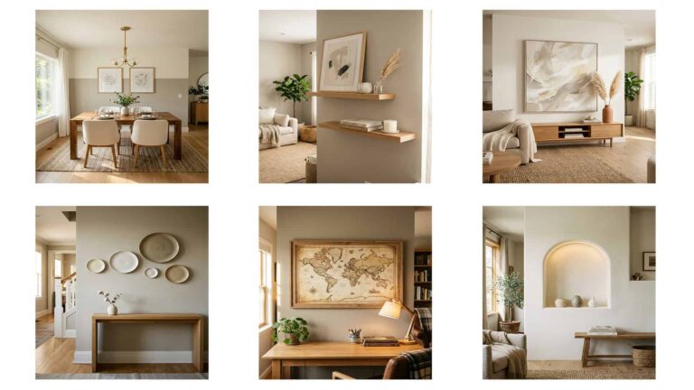 How to Style Neutral Indoor Walls