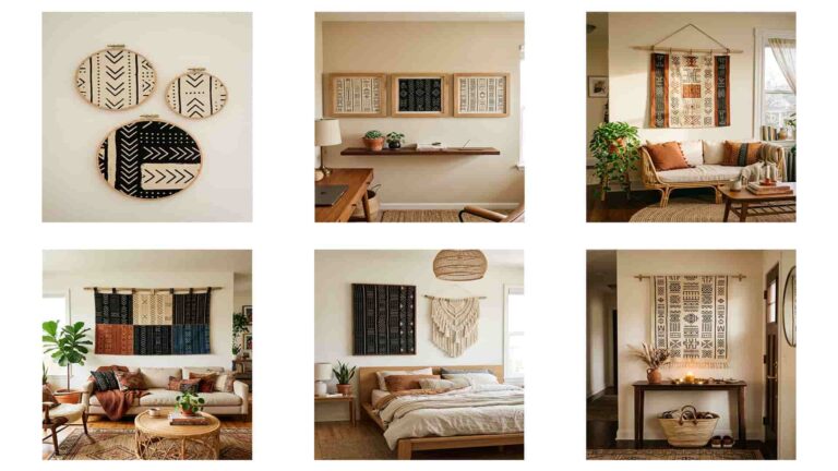 33 Mudcloth Wall Hanging Ideas For Modern Boho Rooms