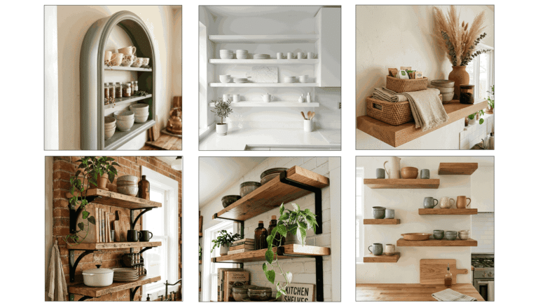 How to Style Kitchen Open Shelves